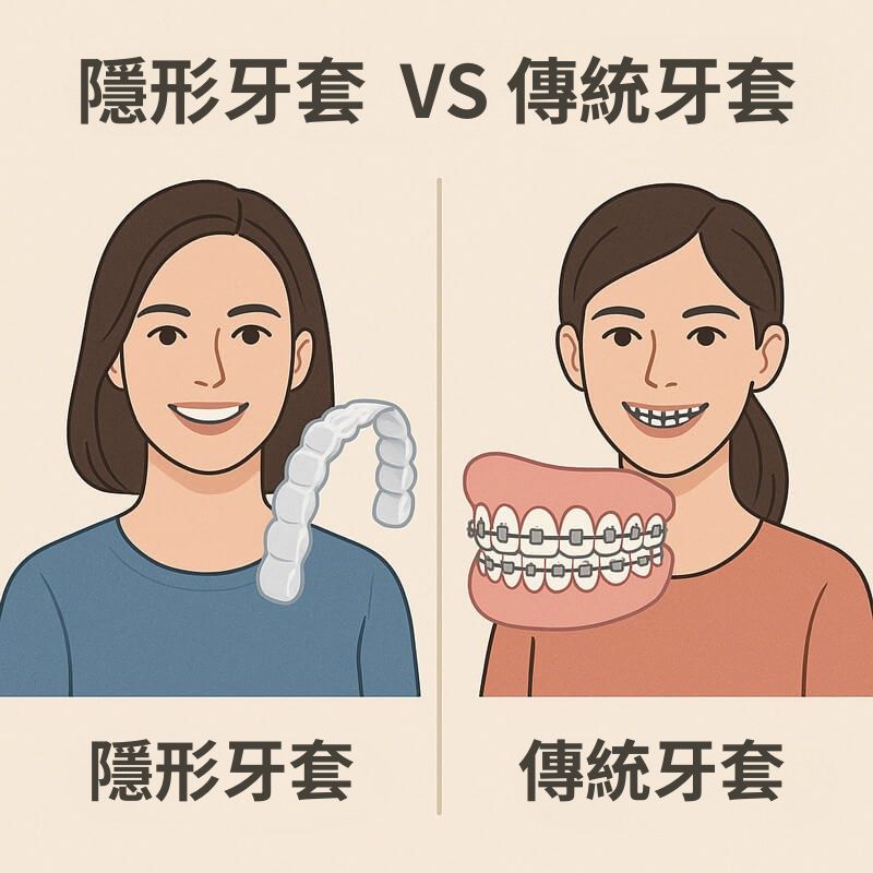 隱形牙套 vs 傳統牙套